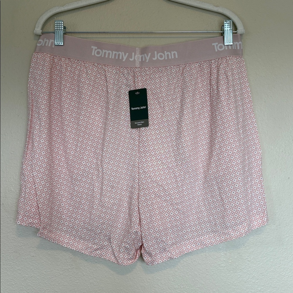 NEW NWT Tommy John Second Skin Sleep Shorts Coconut Milk Gents Large - Picture 2 of 7